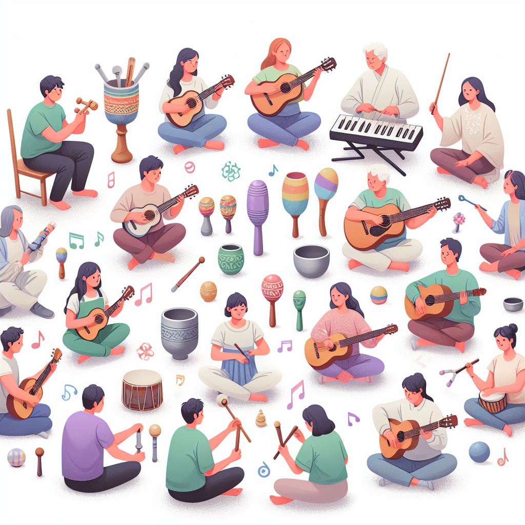 LA MAGIA DE LA MÚSICA JUEGA Y RELAJATE CON INSTRUMENTOS MUSICALES SENCILLOS